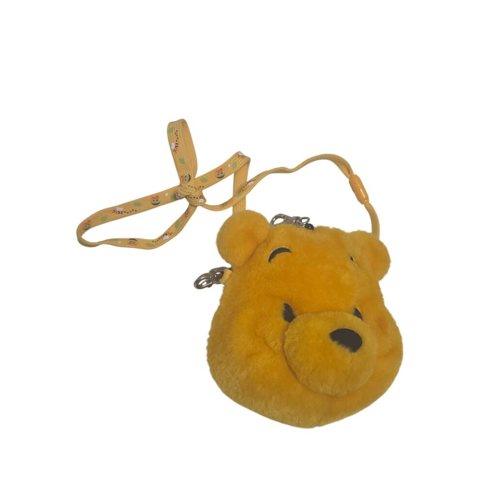 Tokyo Disney Resort Winnie the Pooh Plush Pass Holder Lanyard ID Pouch
